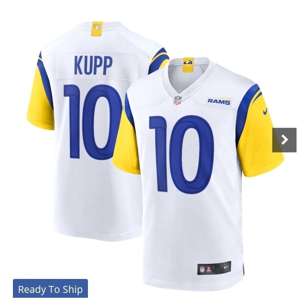 Men's Nike White Cooper Kupp Los Angeles Rams Alternate Jersey Large Nwt